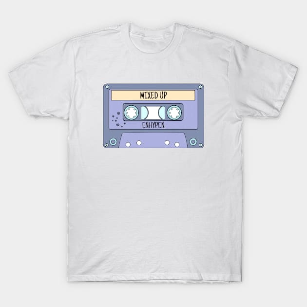 ENHYPEN Mixed Up Cassette Tape T-Shirt by Orchyd